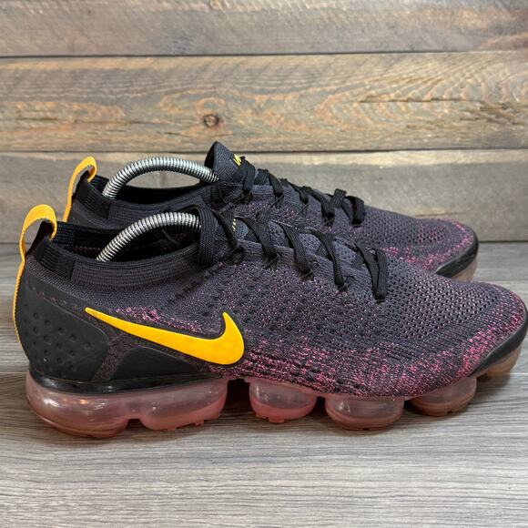 Nike Air VaporMax Flyknit 2 Sneaker Size 12 Gridiron Laser Orange 942842-008 - Picture 5 of 13